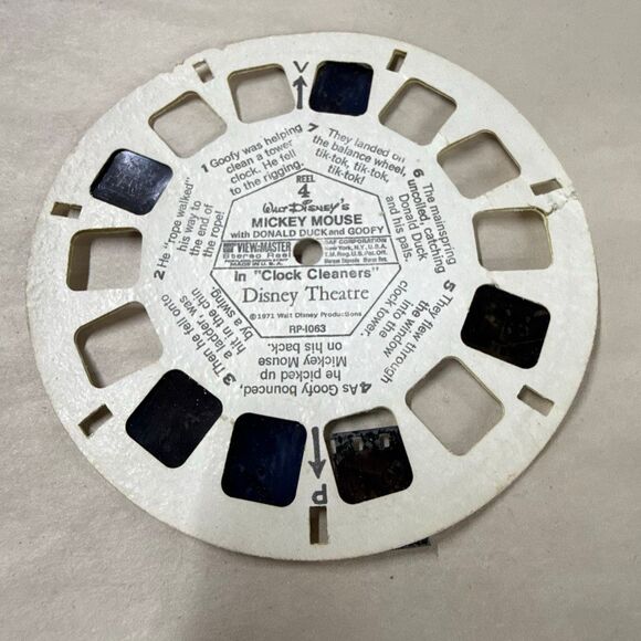 GAF Walt Disney Theatre in the Round View Master Reel Set With Mickey Mouse Case - Picture 8 of 10